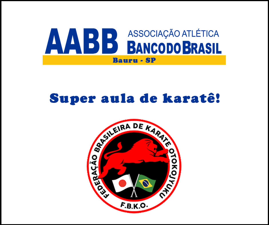 Sábado dia 13/07/2019 de muito esporte na AABB Bauru!
                            Durante a manhã foi realizado um super treino com os mestres da Federação Brasileira de Karatê Otokojyuku.